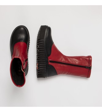 Art Bottes en cuir 1537 Nappa rouge