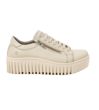 Art Leather trainers 1538 beige