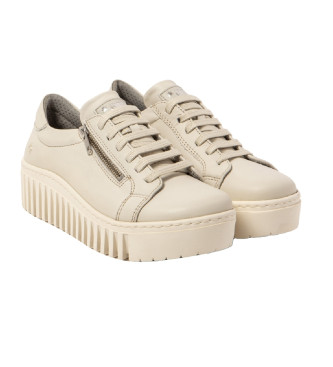 Art Leather trainers 1538 beige