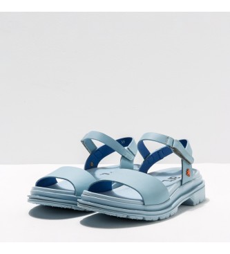 Art Sandálias de couro azul Cartago Sky Birmingham -Altura da prancha: 4,5cm