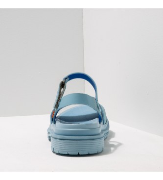 Art Sandlias de couro azul Cartago Sky Birmingham -Altura da prancha: 4,5cm