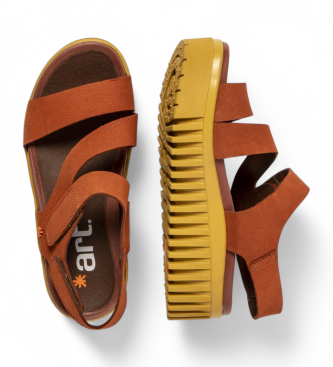 Art Sandalias de piel 1573 Brighton naranja