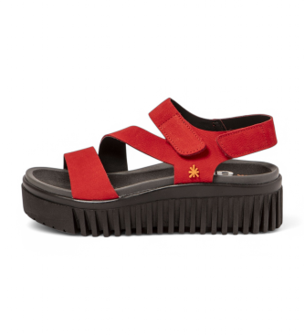 Art Sandalias de piel 1573 Brighton rojo