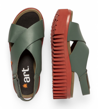 Art 1574 Fogliame Nappa/Verde Brighton