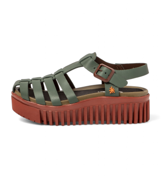 Art Leather sandals 1575 Brighton green