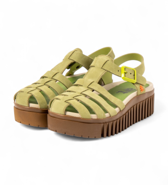 Art Leder-Sandalen 1575 Brighton gr�n