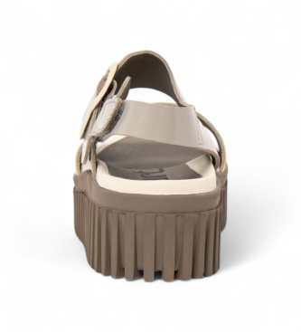 Art Skórzane sandały 1578 Brighton szare