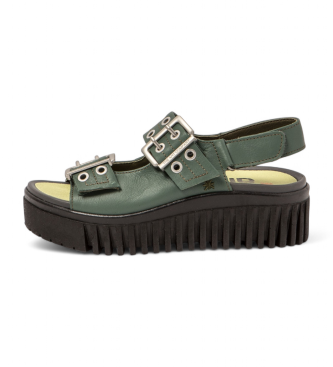 Art Sandalias de piel 1579 Brighton verde