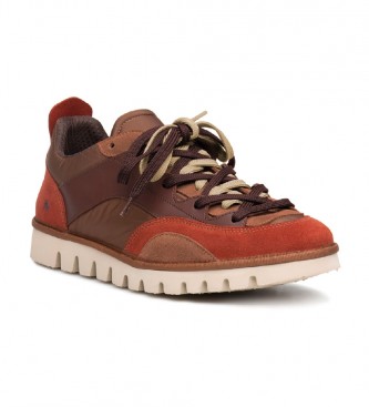Art Leather sneakers 1588 brown, red