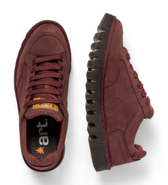 Art Leather trainers 1595 burgundy