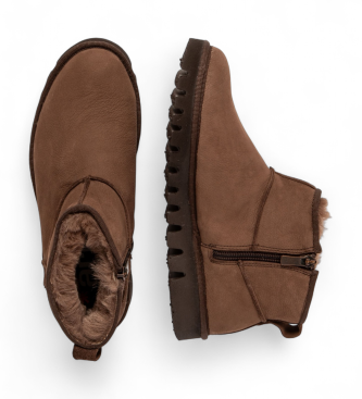 Art Leren enkellaarsjes 1597 Ontario bruin