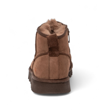 Art Leren enkellaarsjes 1597 Ontario bruin