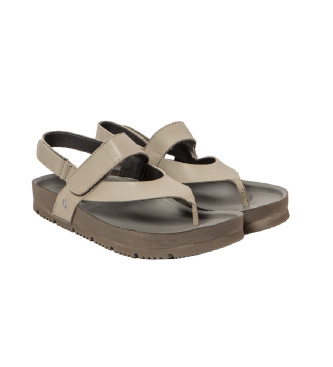 Art Sandalias de piel 1625 Burdeos taupe