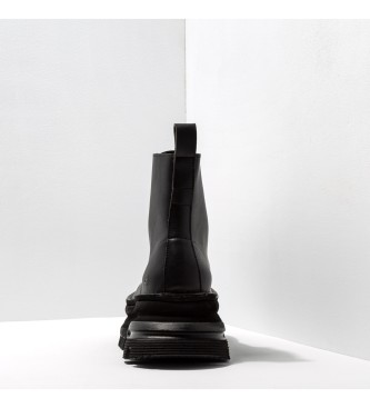 Art Botines de piel 1646 Art Core 2 negro -altura plataforma: 6.5cm-