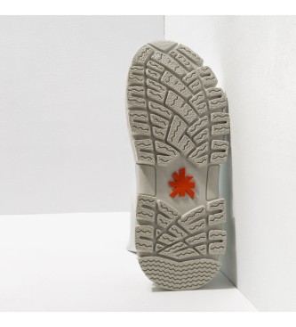Art Botas de couro para o tornozelo 1646 Art Core 2 branco - altura da plataforma: 6,5cm