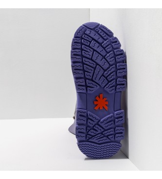 Art Botas de piel 1647 Leader lila -altura plataforma: 6.5cm-