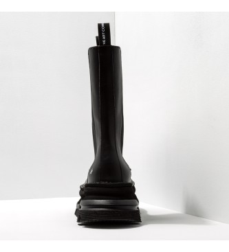 Art Botas de piel 1648 Art Core 2 negro -altura plataforma: 6.5cm-
