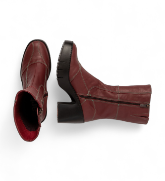 Art Botas de Piel 1659 Sofia burdeos