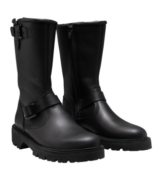 Art 1684 Grass Waxed leather boots black