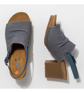 Art Sandalias de piel  Nobuck-W Blue Fog Soho gris -Altura tacn: 7cm-