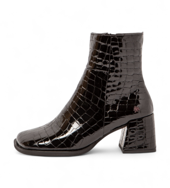 Art Lederstiefeletten 1706 Verona schwarz