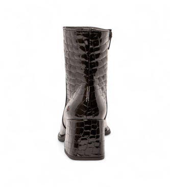 Art Lederstiefeletten 1706 Verona schwarz