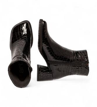 Art Lederstiefeletten 1706 Verona schwarz