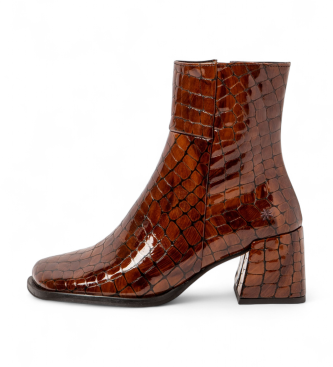 Art Leder-Stiefeletten 1706 Verona braun