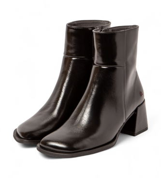 Art Lederstiefeletten 1706 Verona schwarz