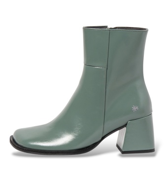 Art Lederstiefeletten 1706 Verona grün