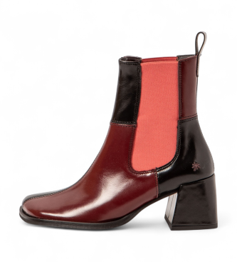 Art Leder-Stiefeletten 1707 Verona kastanienbraun