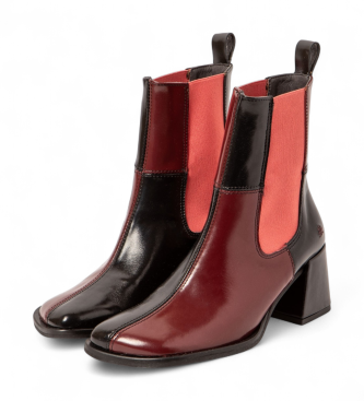 Art Leder-Stiefeletten 1707 Verona kastanienbraun