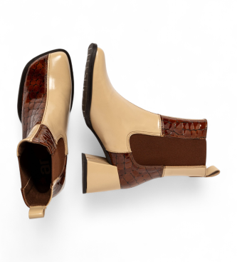 Art Bottines en cuir 1707 multicolore