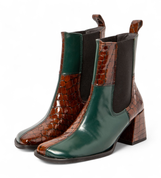 Art Bottines en cuir 1707 Verona vert