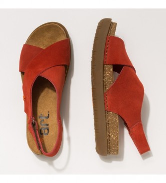Art Leather sandals 1710 Rhodes coral