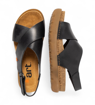 Art Leather Sandals 1710S Rhodes black