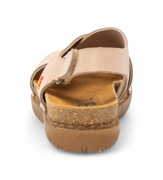 Art Skórzane sandały 1710S Rhodes beżowe