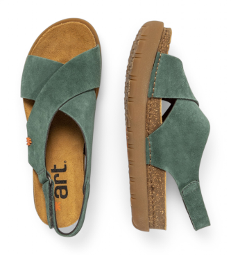 Art Leather sandals 1710S Rhodes green