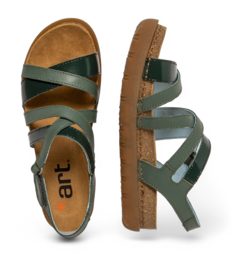 Art Sandales en cuir 1714 Rhodes vert