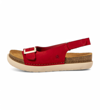 Art Sandales en cuir 1719 Rhodes rouge