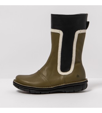 Art Leather ankle boots 1737 green