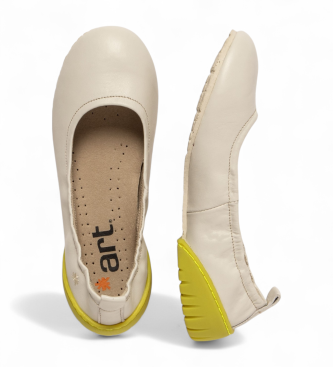 Art 1740 ballerine in pelle beige