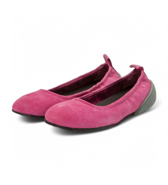 Art 1740 Nantes pink leather ballet pumps