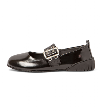 Art 1742 Nantes black leather slipper 1742 Nantes black