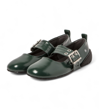 Art 1742 mocassini in pelle verde