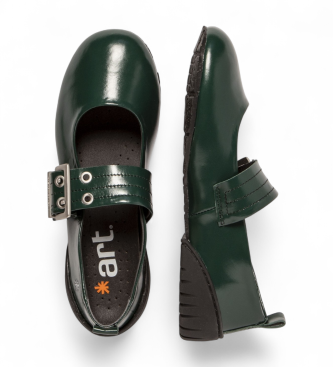 Art 1742 mocassini in pelle verde