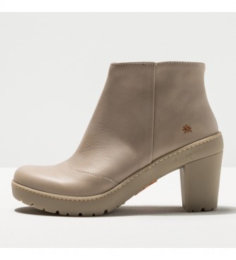 Botines de piel 1755 Travel beige Altura tacón 8,5 cm- - Tienda Esdemarca calzado, y complementos zapatos de marca y de marca