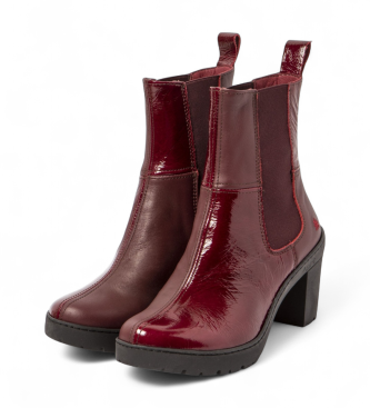 Art Leather Ankle Boots 1762 Travel maroon