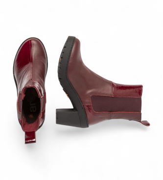 Art Leather Ankle Boots 1762 Travel maroon