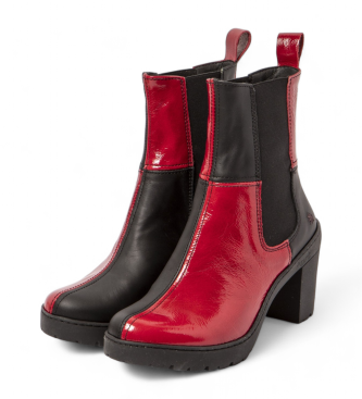 Art Botins em pele 1762 vermelho